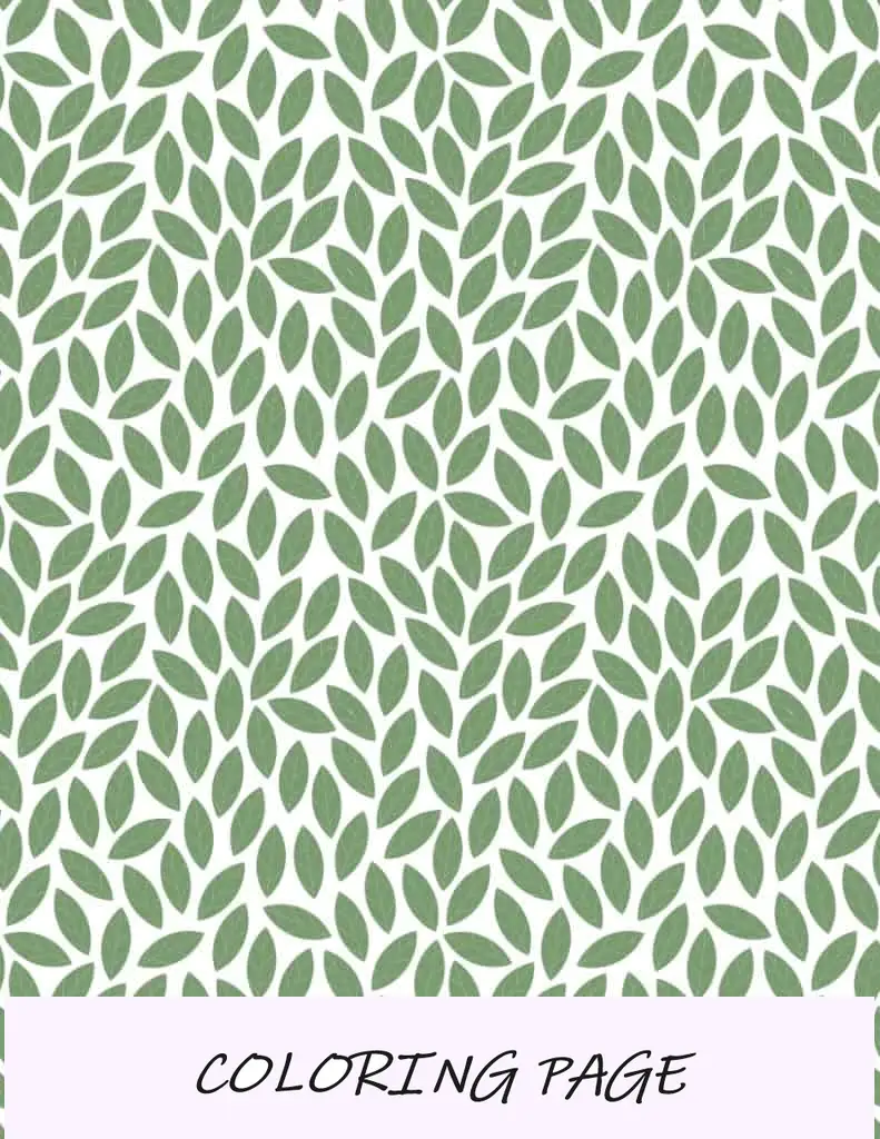 Papel de embrulho com folhas verdes