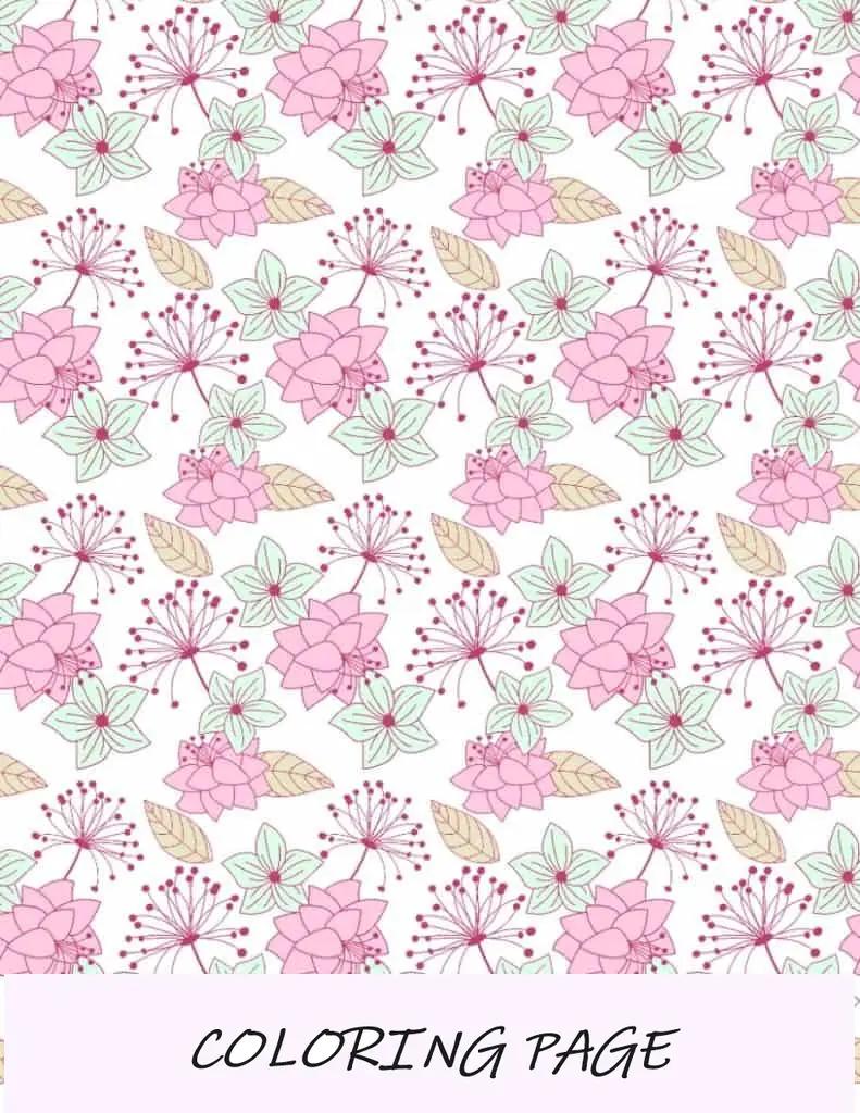 Papel de embrulho floral para imprimir
