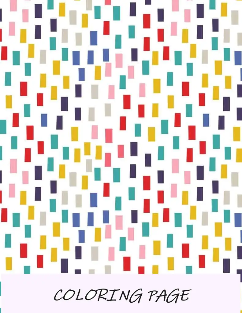 Papel de embrulho com padrão colorido