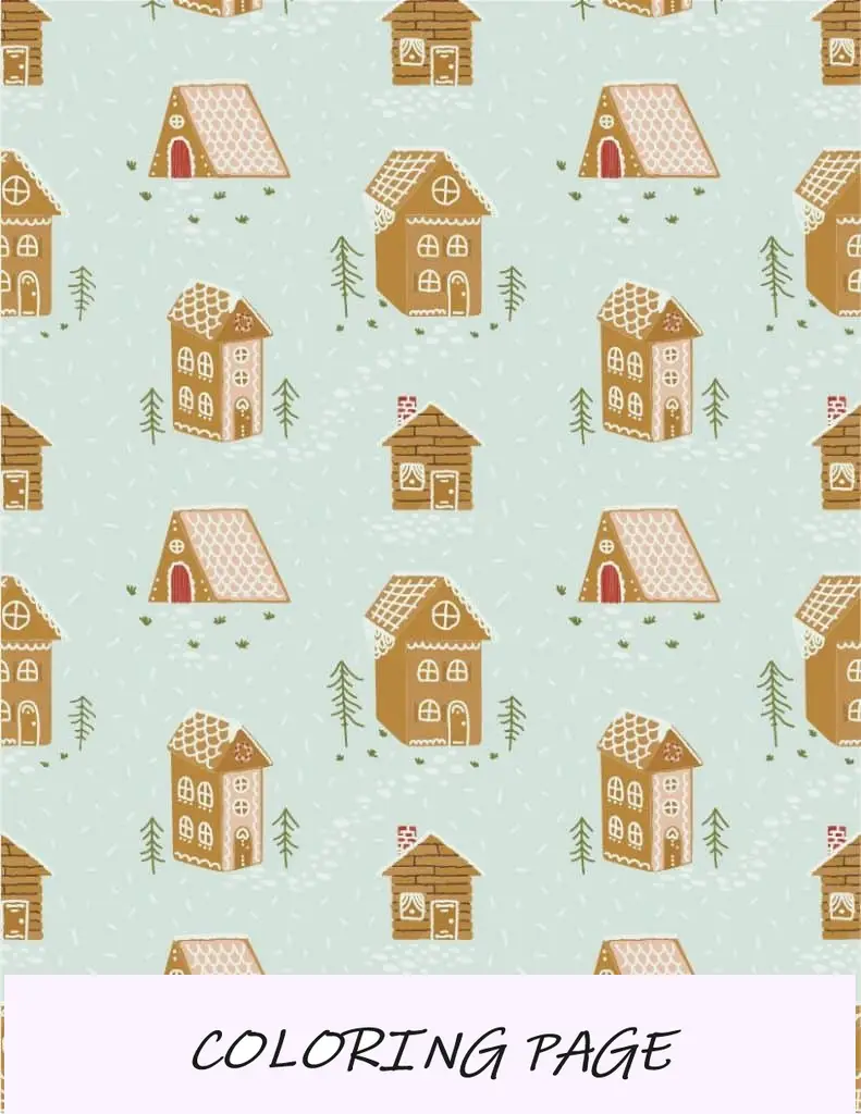 Gengibre-pão-casa-papel-de-embrulho-de-natal