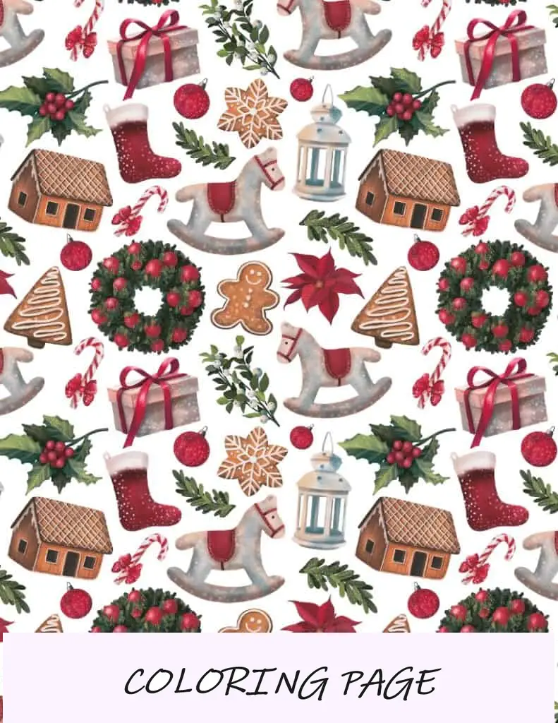 Papel de embrulho para impressão com tema de Natal
