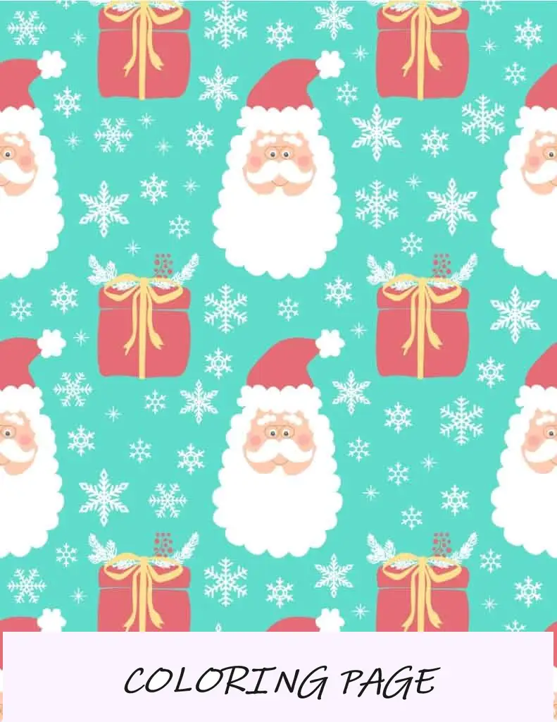 Papel de embrulho de Papai Noel