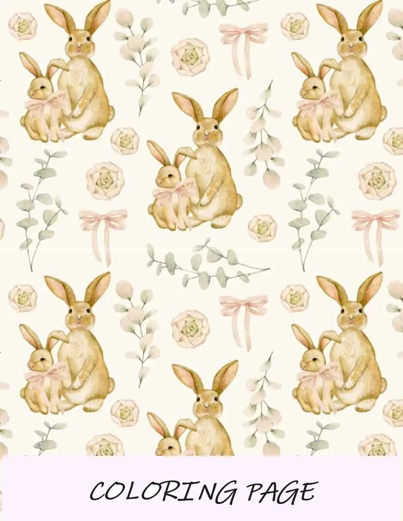 Papel de embrulho de coelhinhos da Páscoa