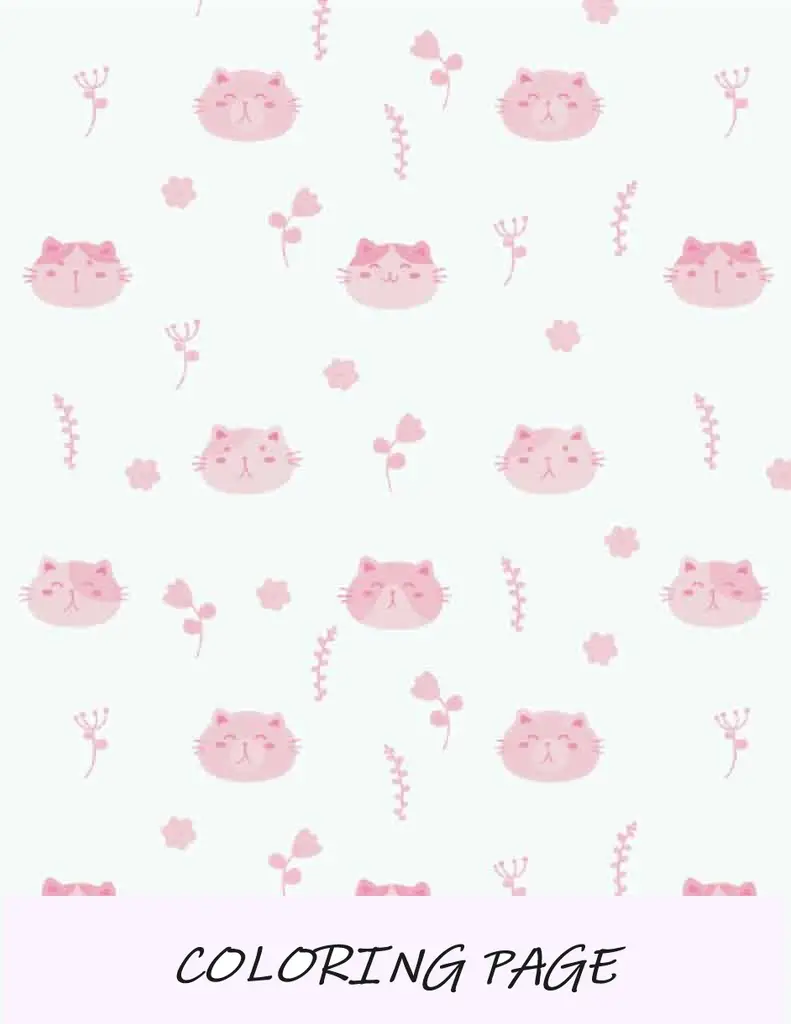 Papel de embrulho rosa-gatos
