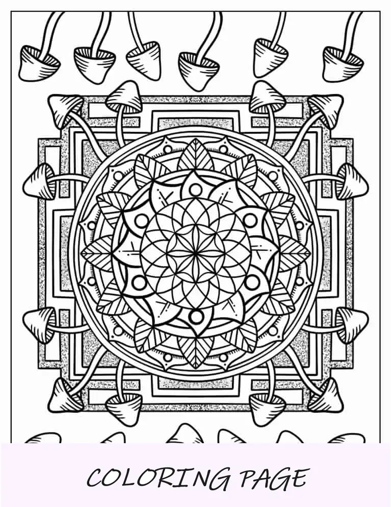 Mandala de setas trippy