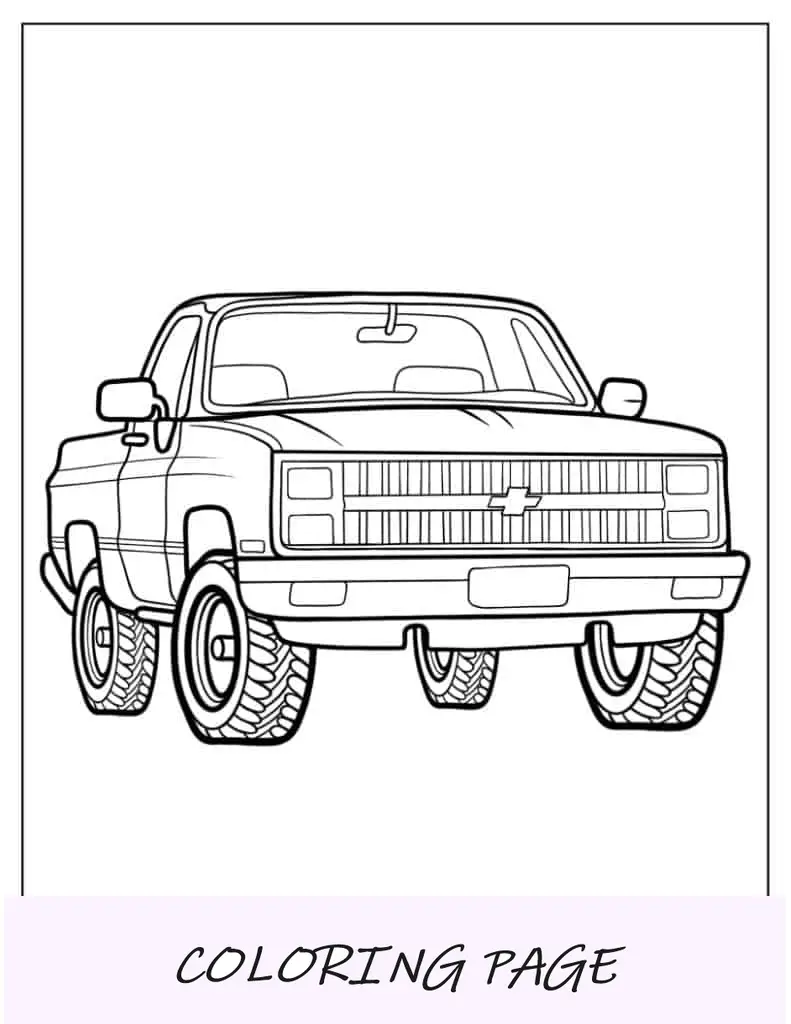 Camioneta Chevy vintage