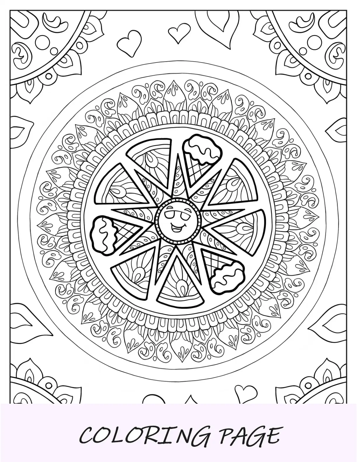 Sol De Verano Con Gafas De Sol Mandala