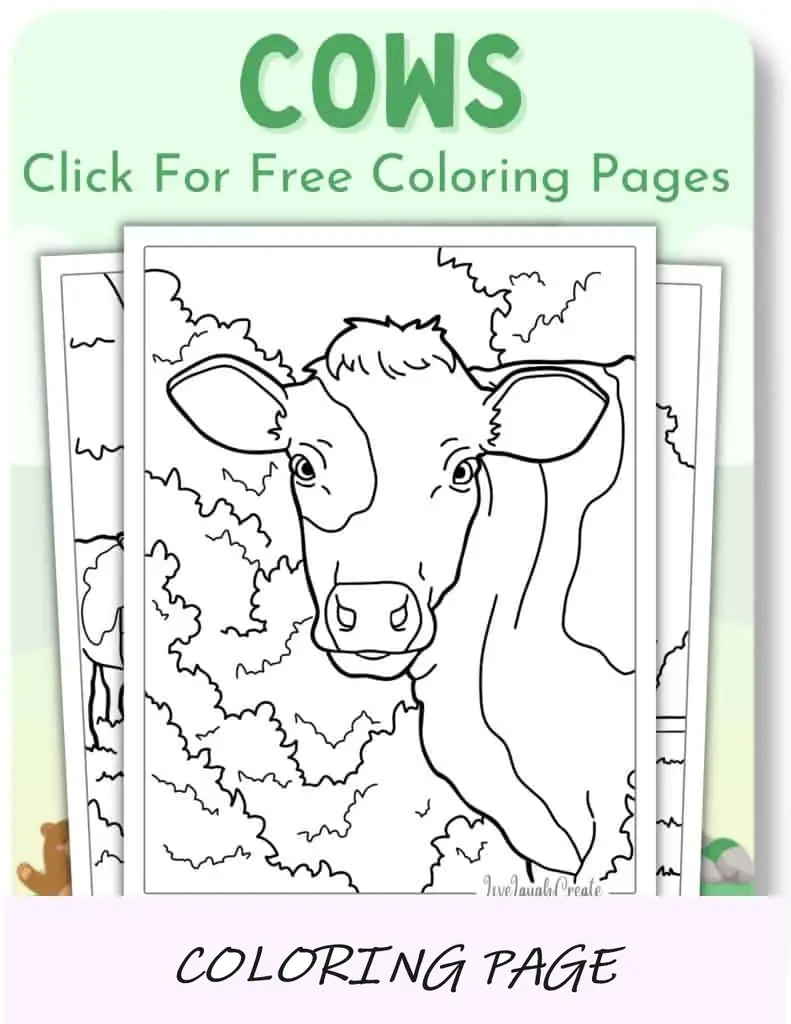 Desenhos para colorir de vacas_