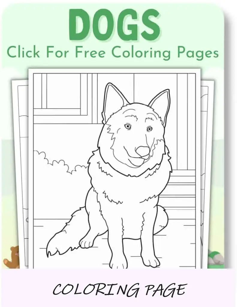 Desenhos para colorir de cães para animais 3