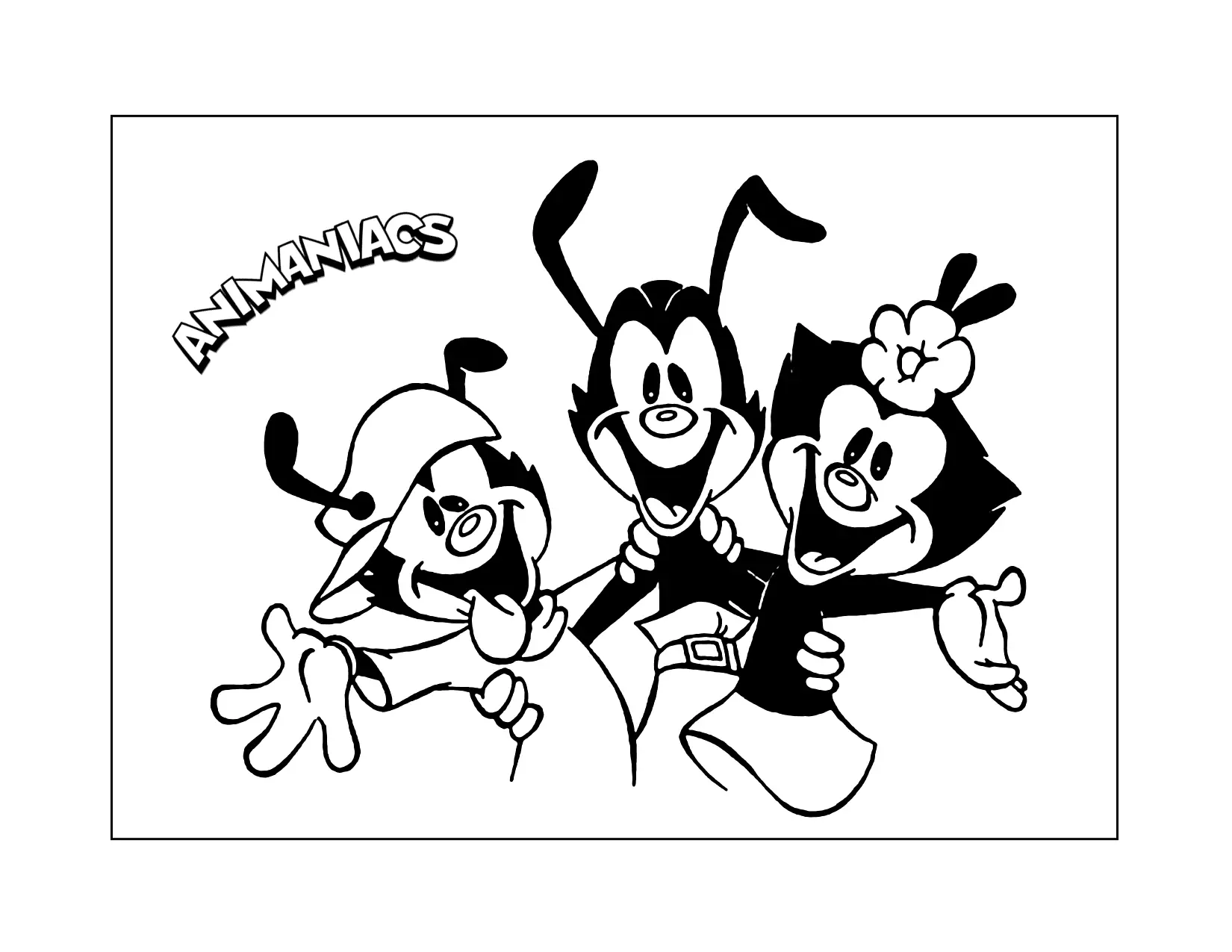 Fun Animaniacs Coloring Page