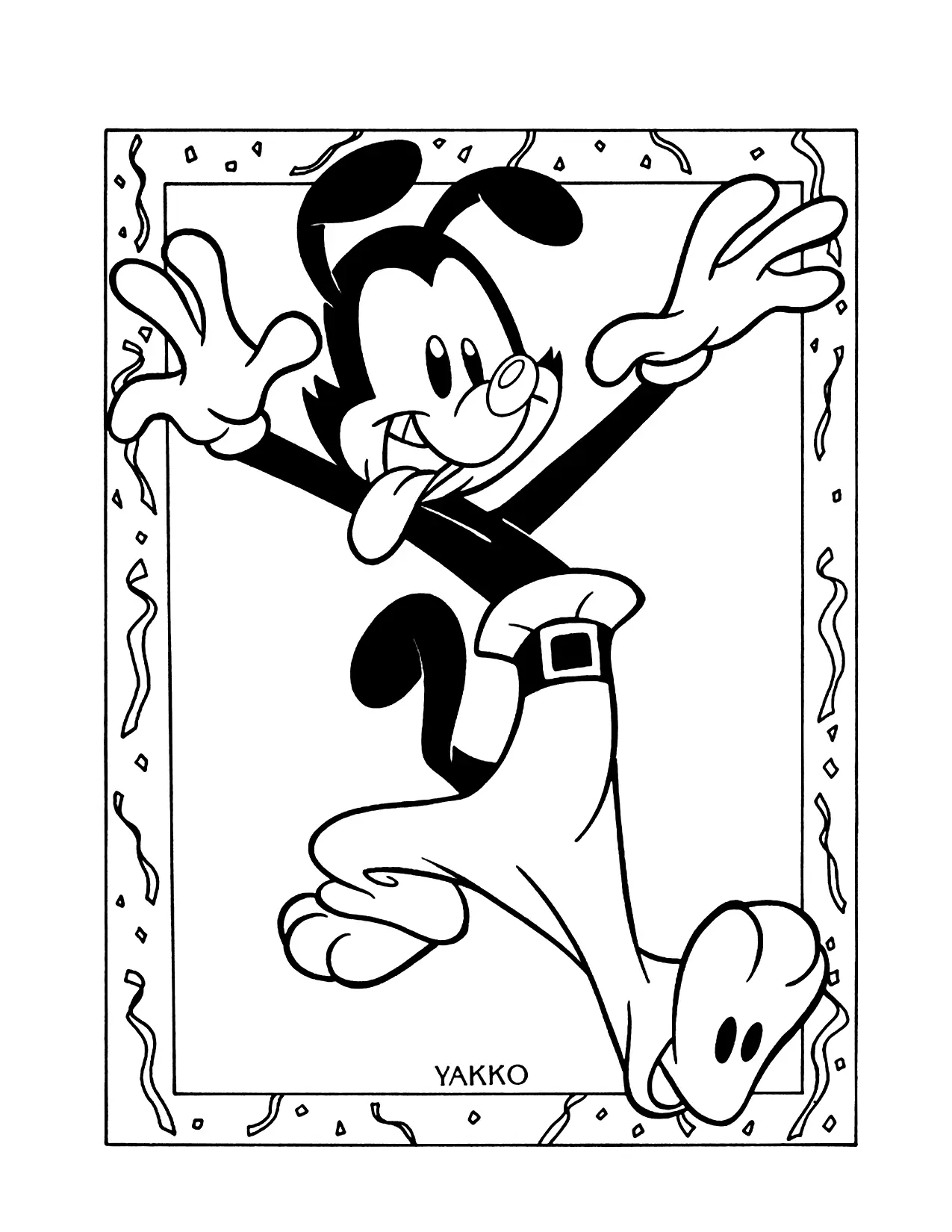 Animaniacs Yakko Coloring Page