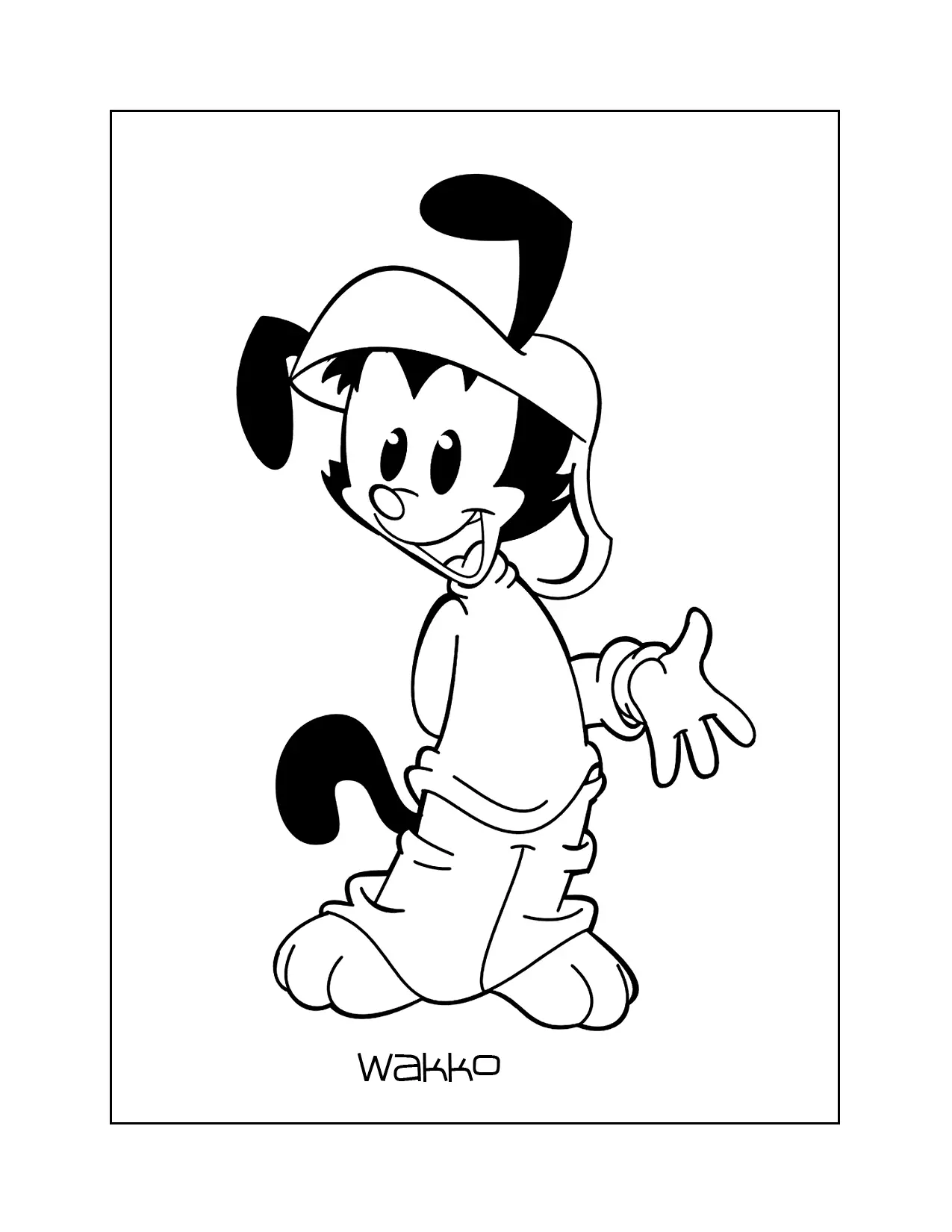 Animaniacs Wakko Coloring Page