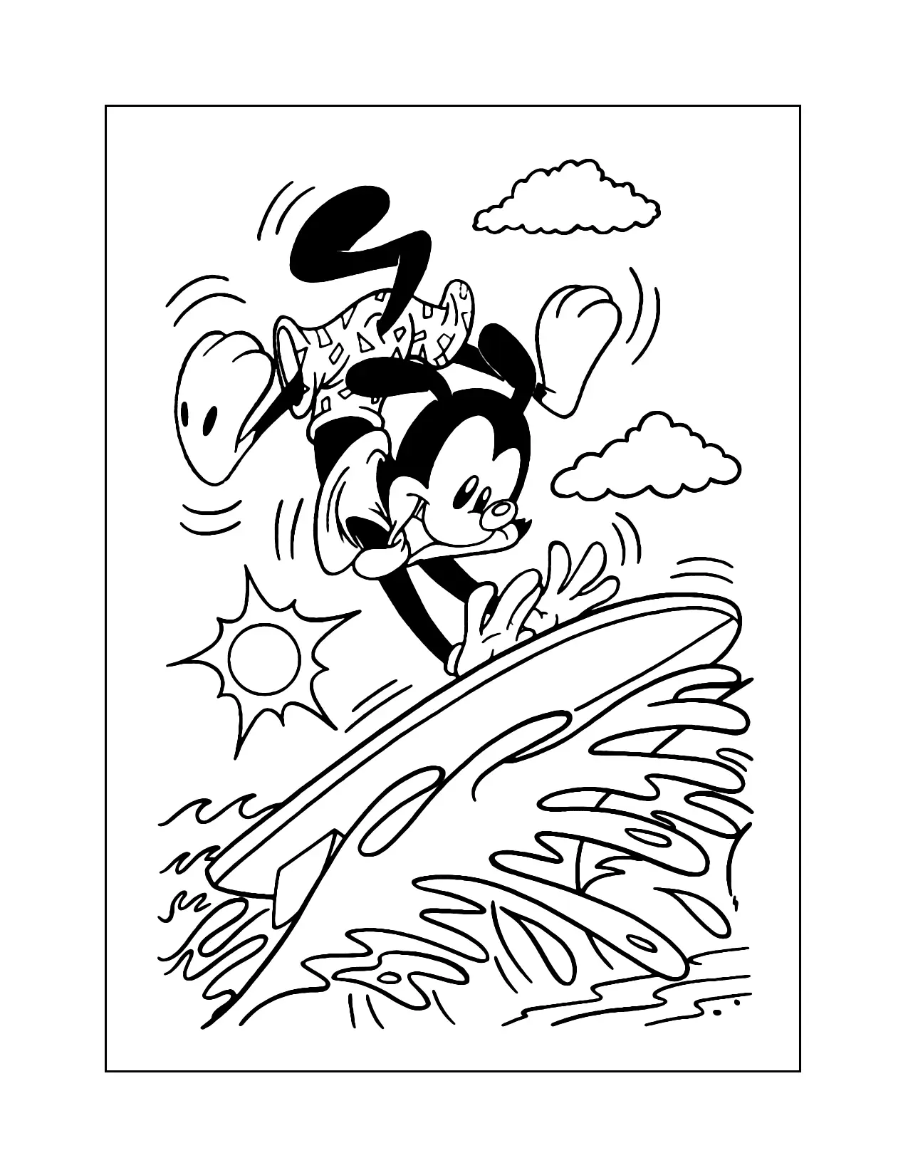 Animaniacs Surfing