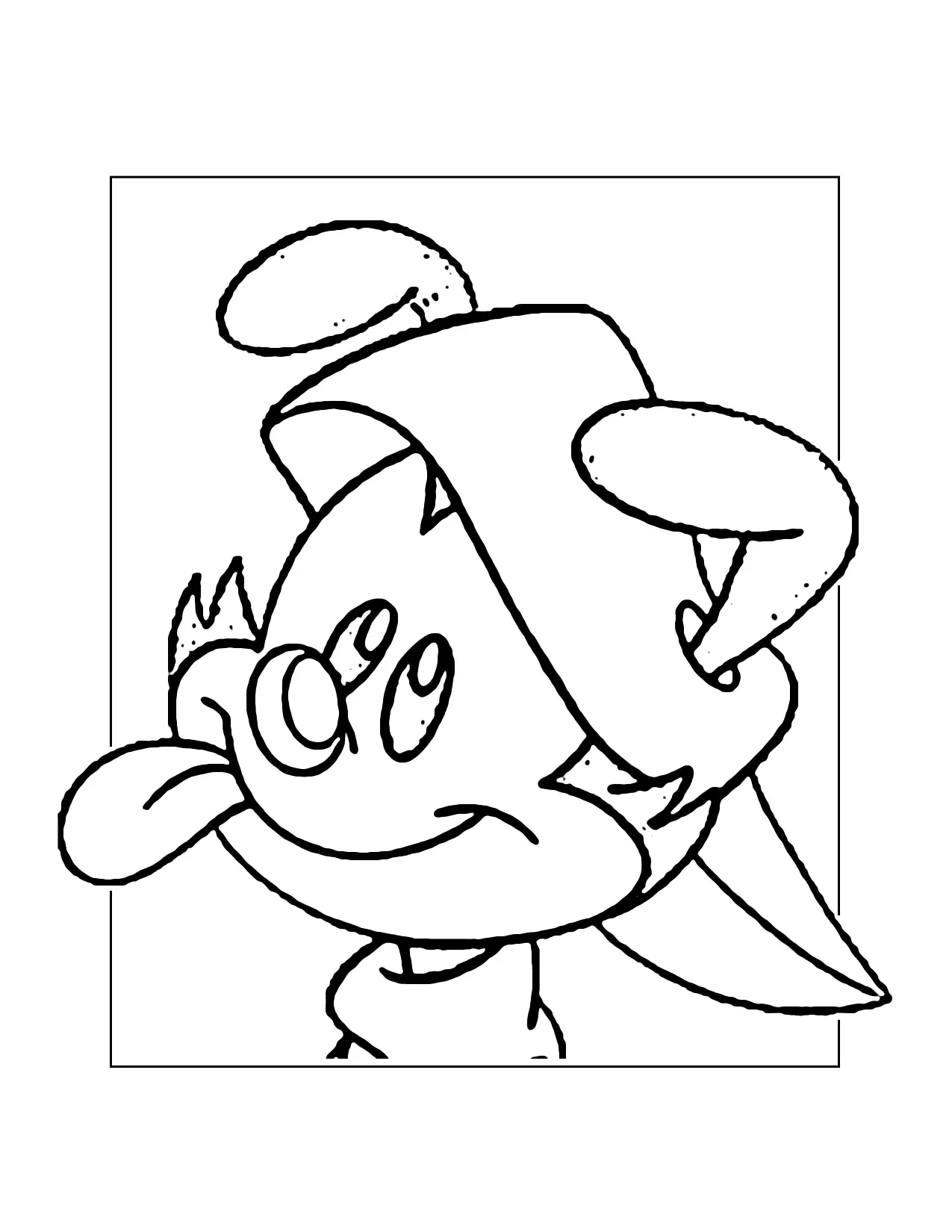 Animanaics Wakko Face Coloring Page