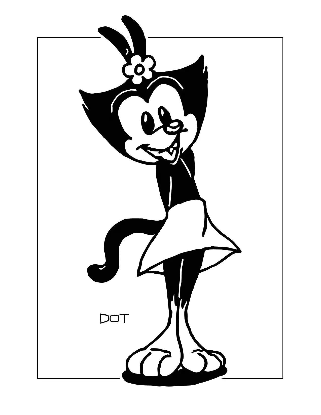The Cutest Ever Dot Animaniacs Coloring Page
