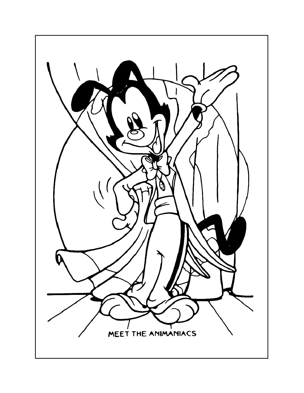 Meet The Animaniacs Coloring Page