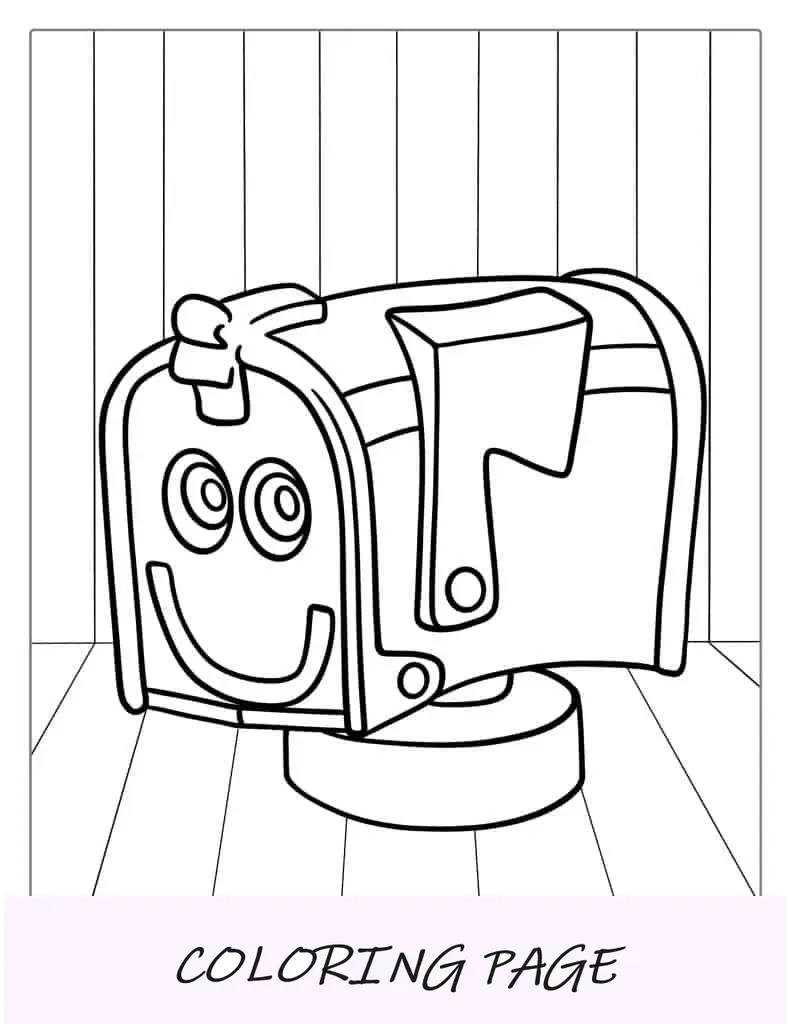 Página para colorir Magenta From Blue_s Clues para crianças