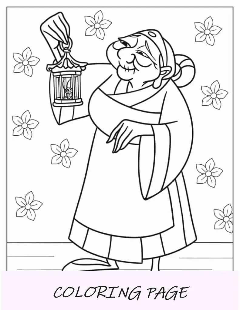 Folha para colorir do Capitão Li Shang