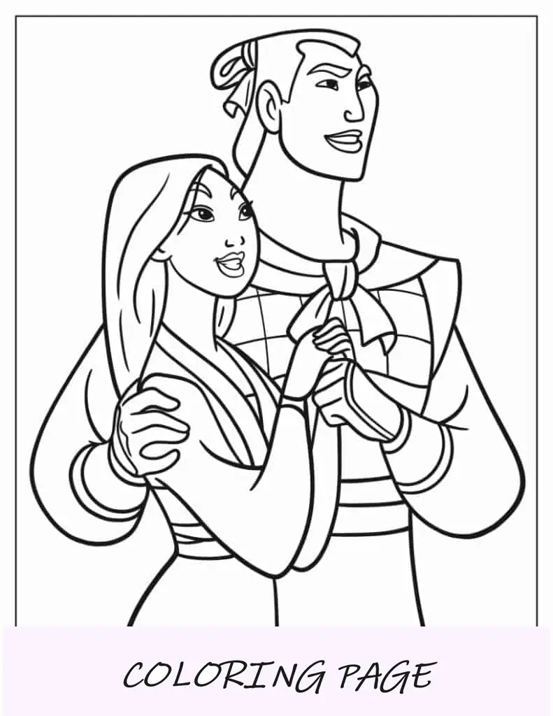Página detalhada para colorir Mushu