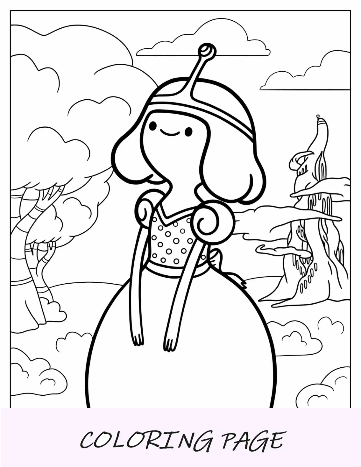 Hora De Aventuras Para Colorear Del Espeluznante Mayordomo De Menta