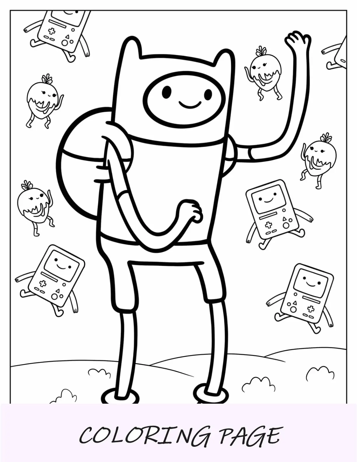 Hora De Aventuras Para Colorear De La Dulce Princesa En Lady Unicornio Y Finn En Jake