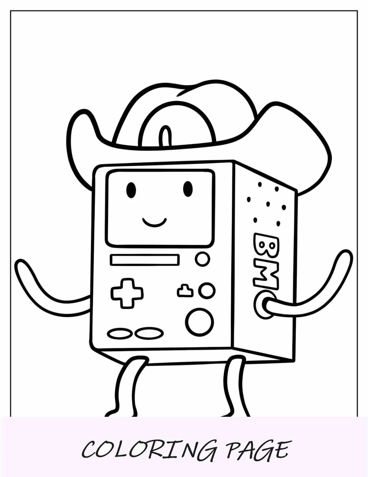 Página para colorear de Hora de Aventuras del Lich