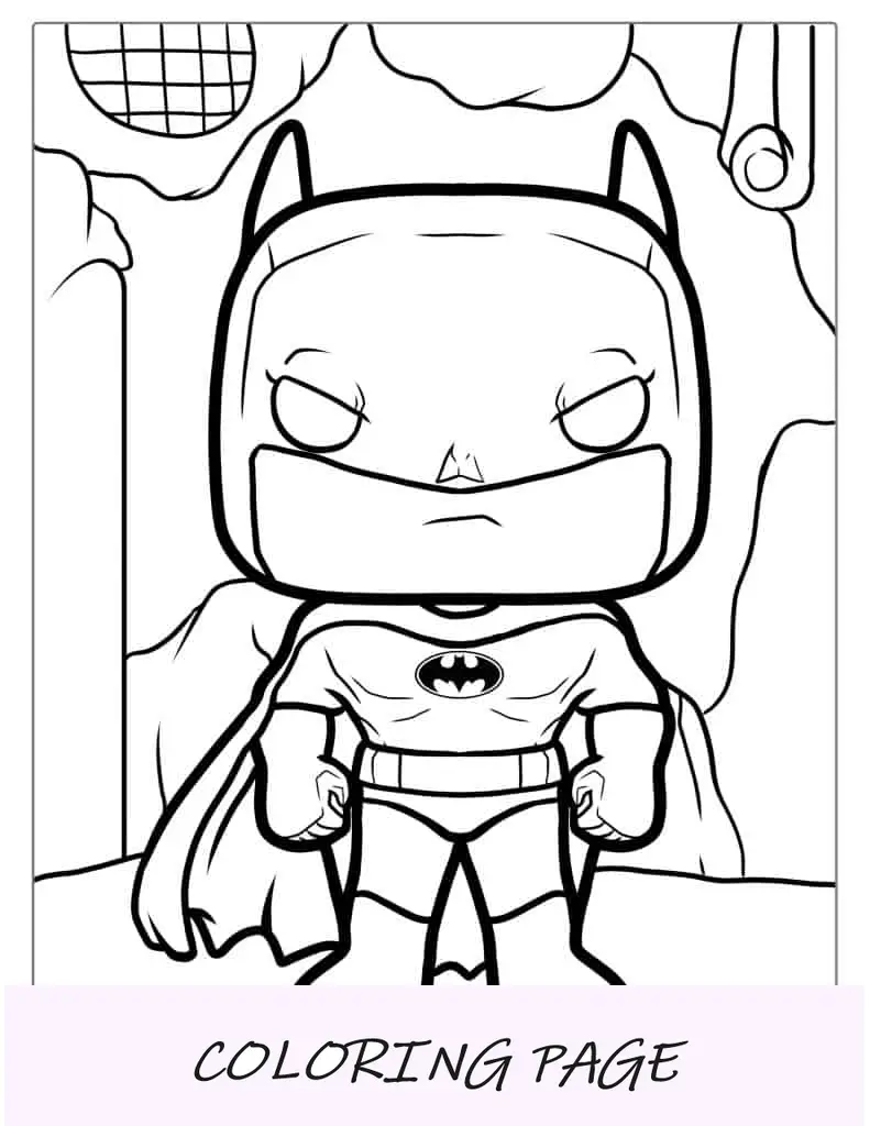 Funko Pop Batman Para Colorear