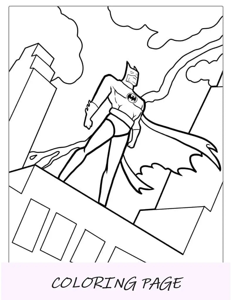 Batman_ La Serie Animada Página para colorear