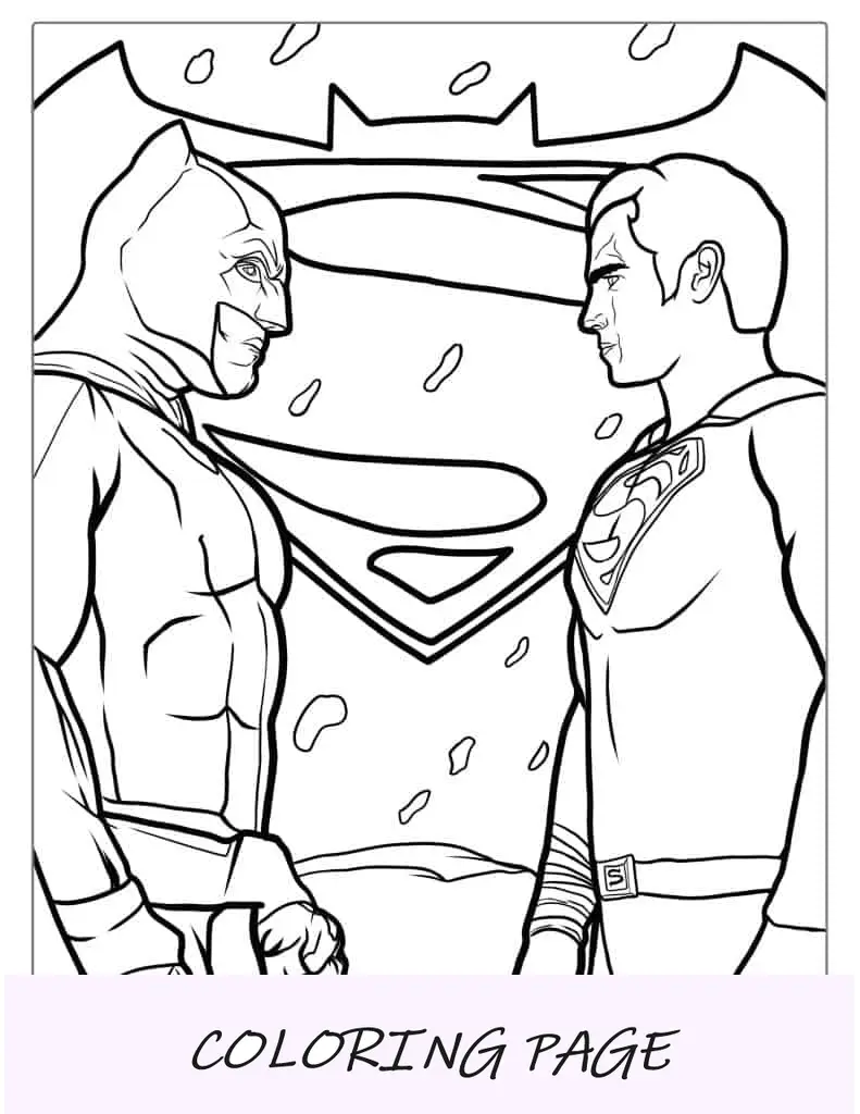 Batman Vs Superman Para Colorear