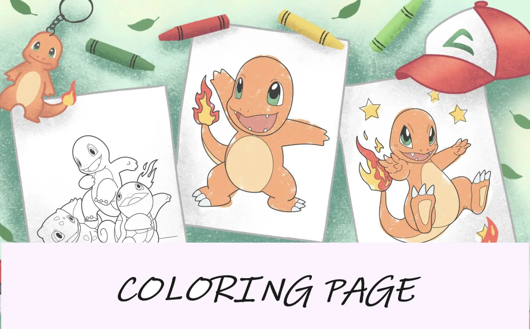 pagine da colorare di immagini di charmander
