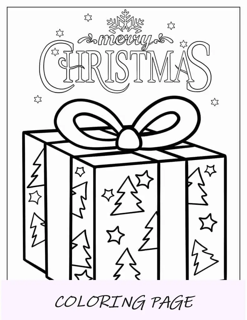 Feliz Navidad con padres para colorear