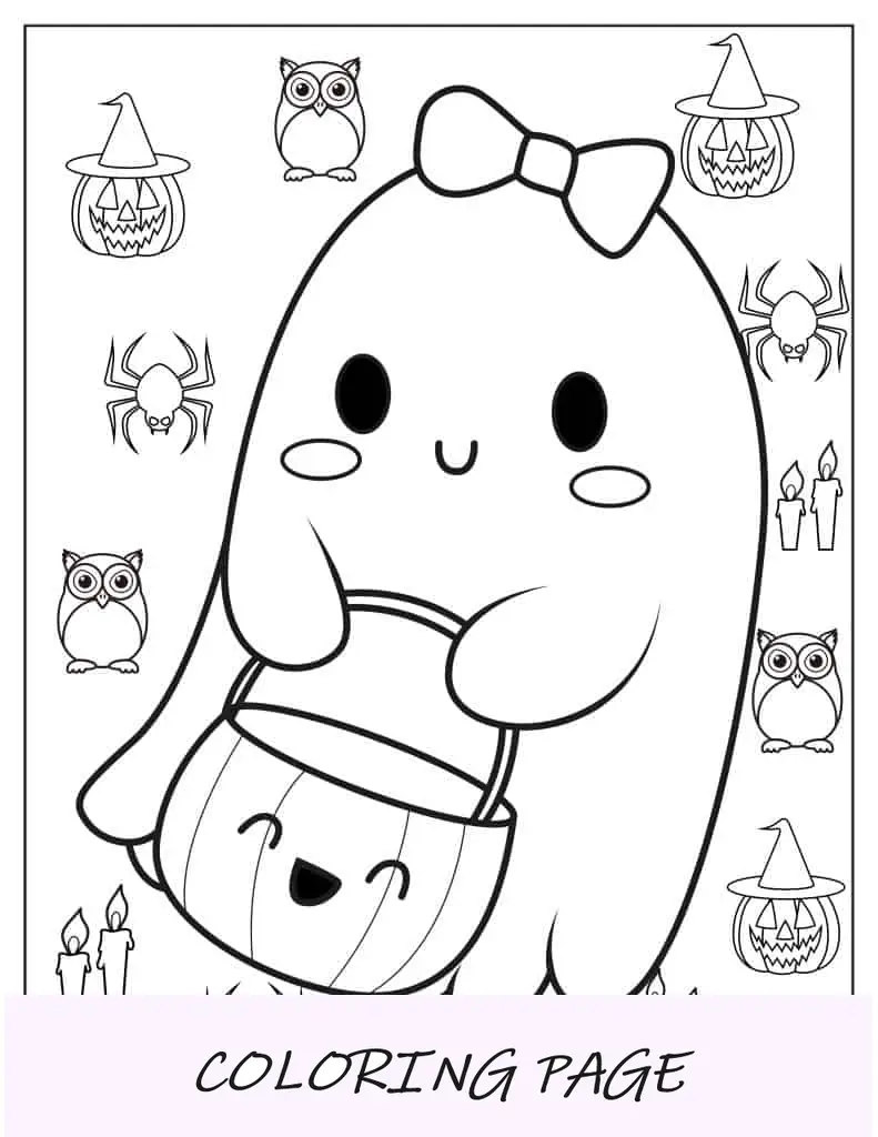 Página-para-colorear-de-un-bebé-kawaii-fantasma