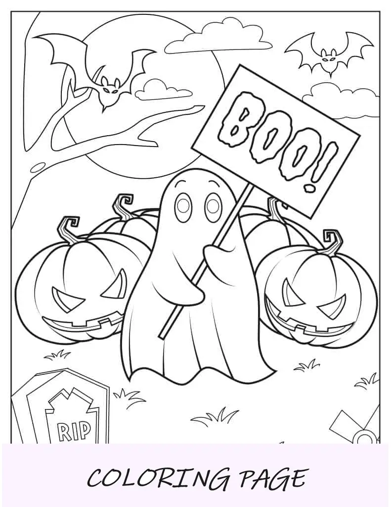 Fantasma-espeluznante-de-Halloween-en-el-cementerio