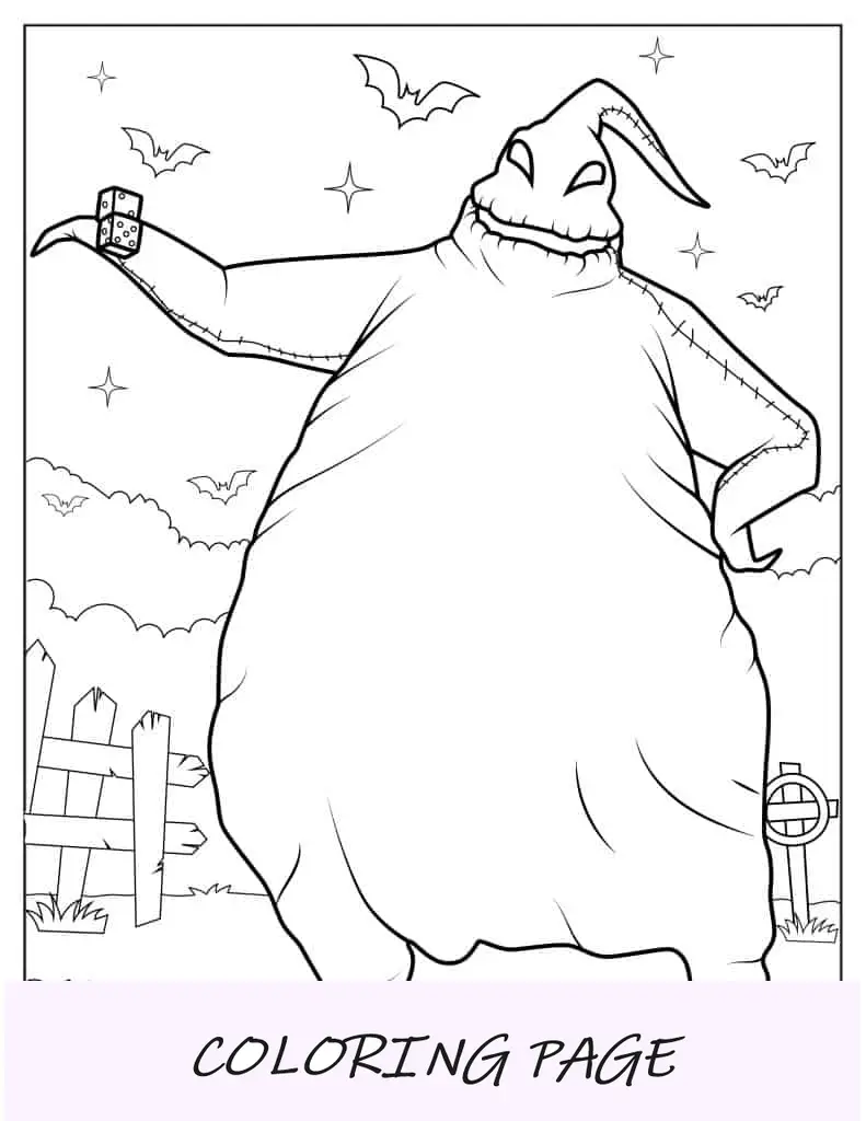 Hoja-para-colorear-oogie-boogie-fantasma