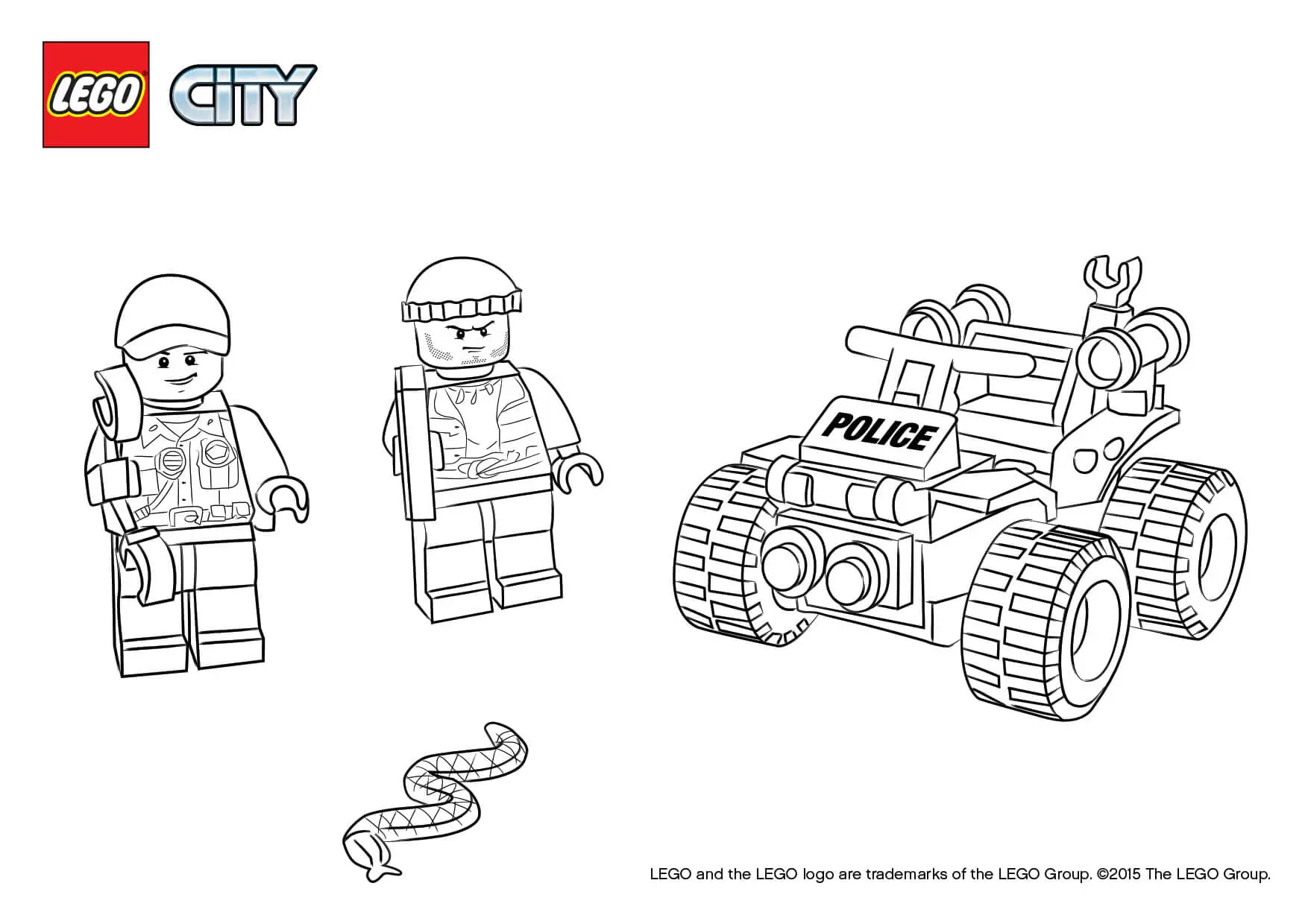 Lego City Police Officers Coloring Pages