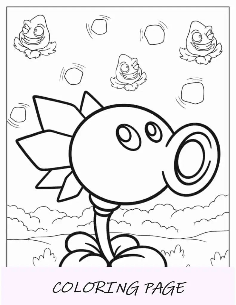 Ice Peashooter para colorir