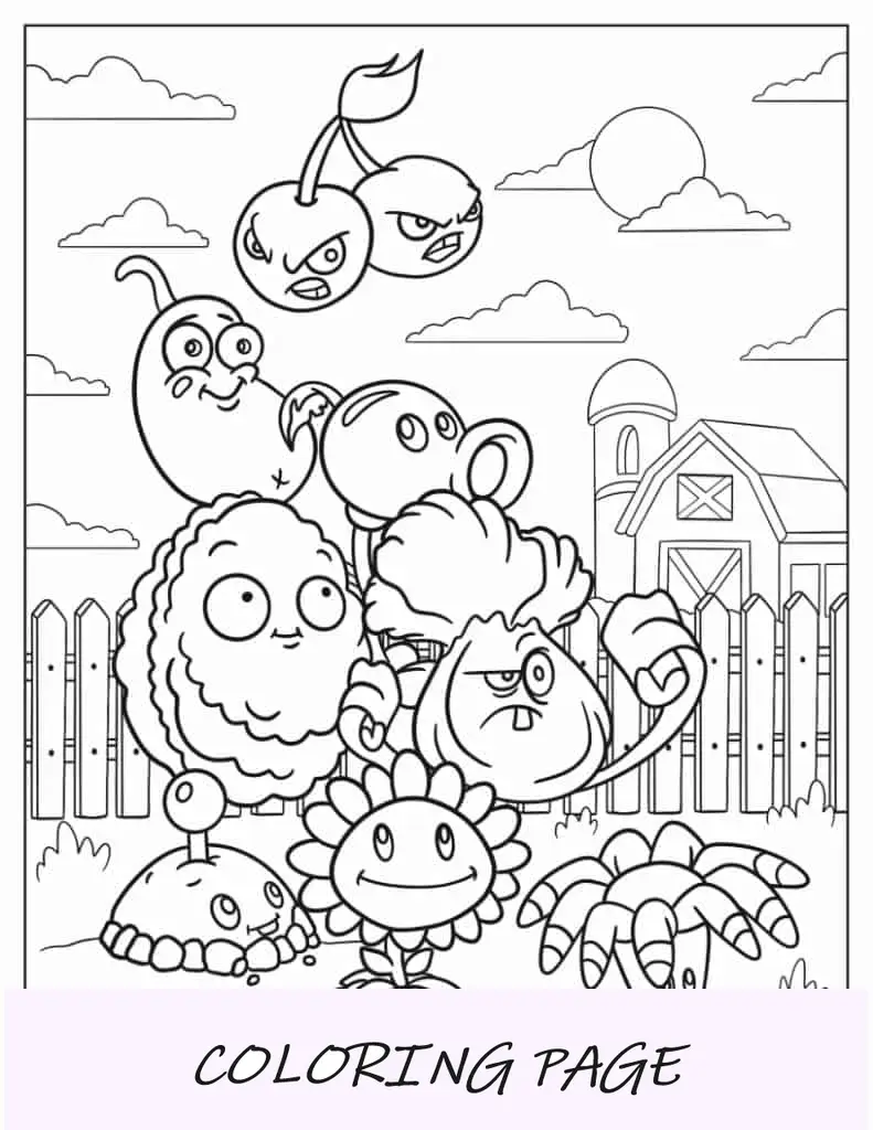Várias plantas de Plants Vs Zombies
