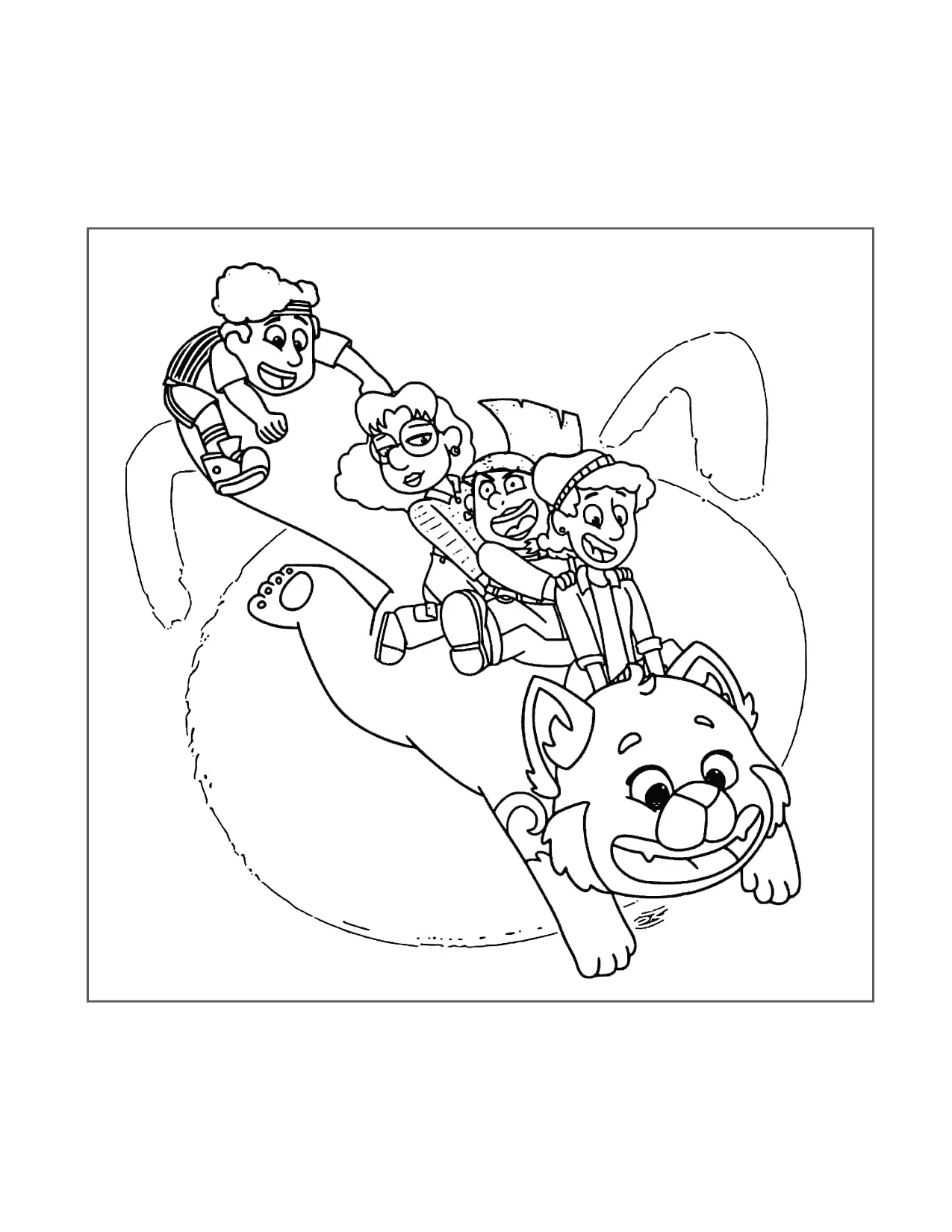 Fun Turning Red Coloring Page