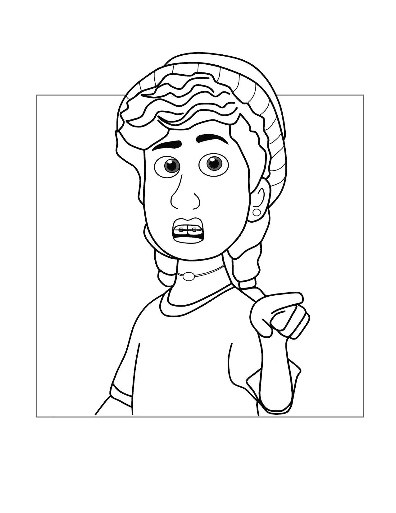 Miriam Turning Red Coloring Page