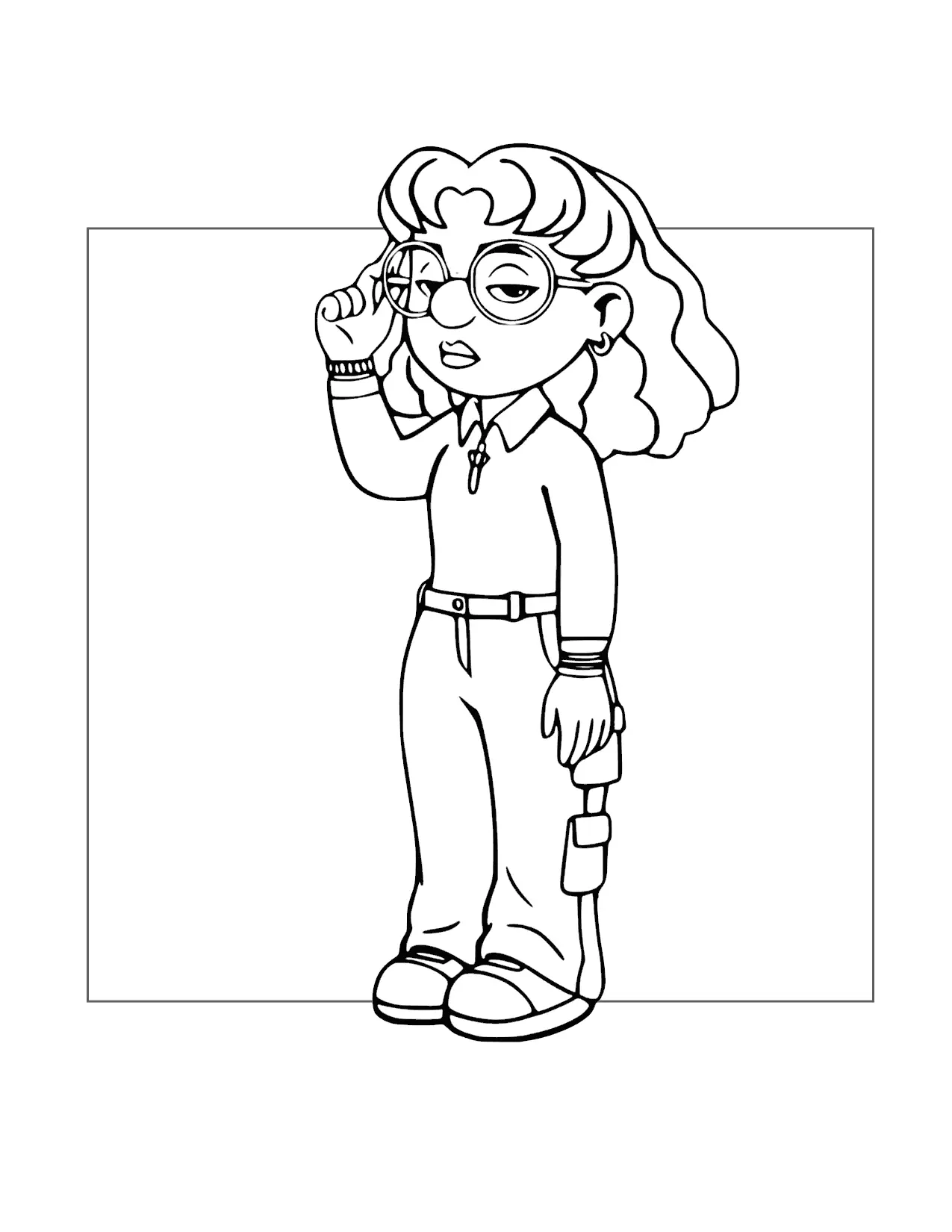 Priya Turning Red Coloring Page