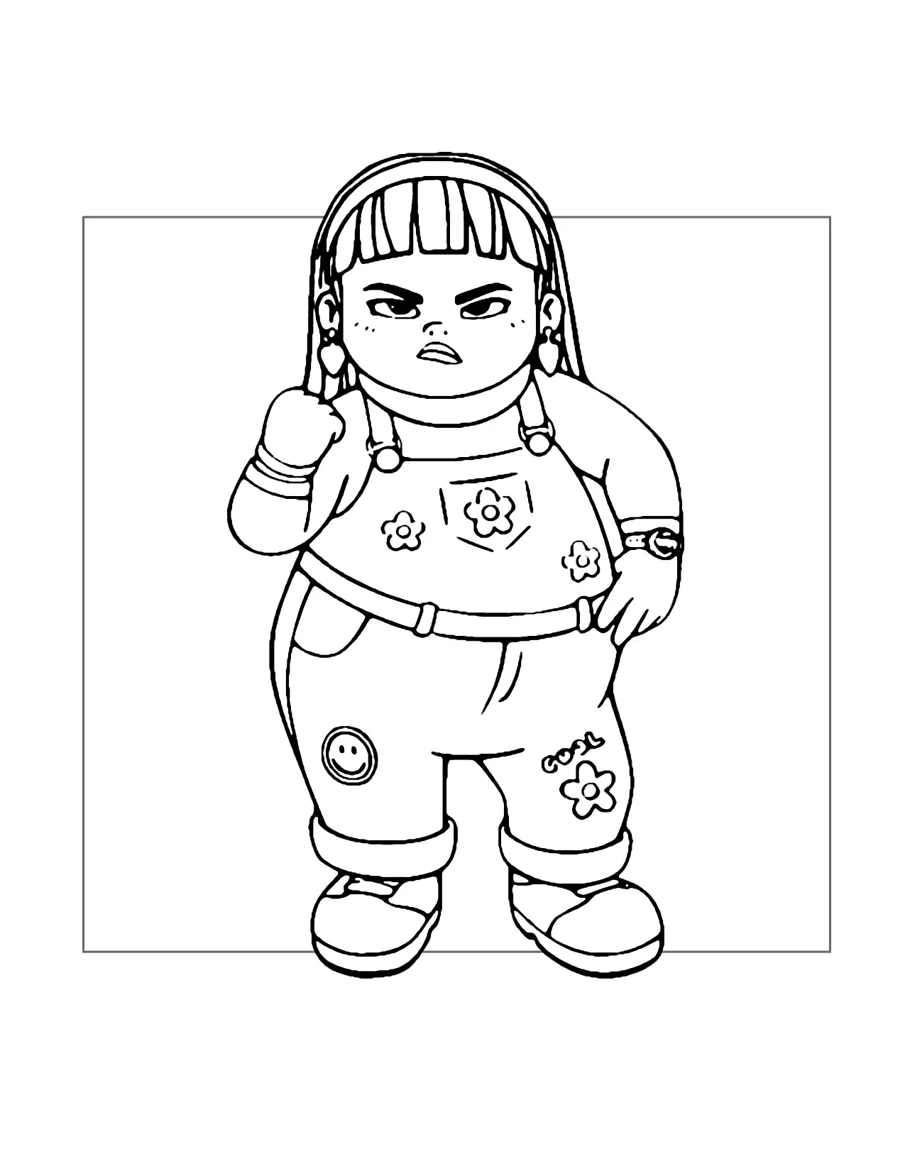 Abby Is Tough Turning Red Coloring Page