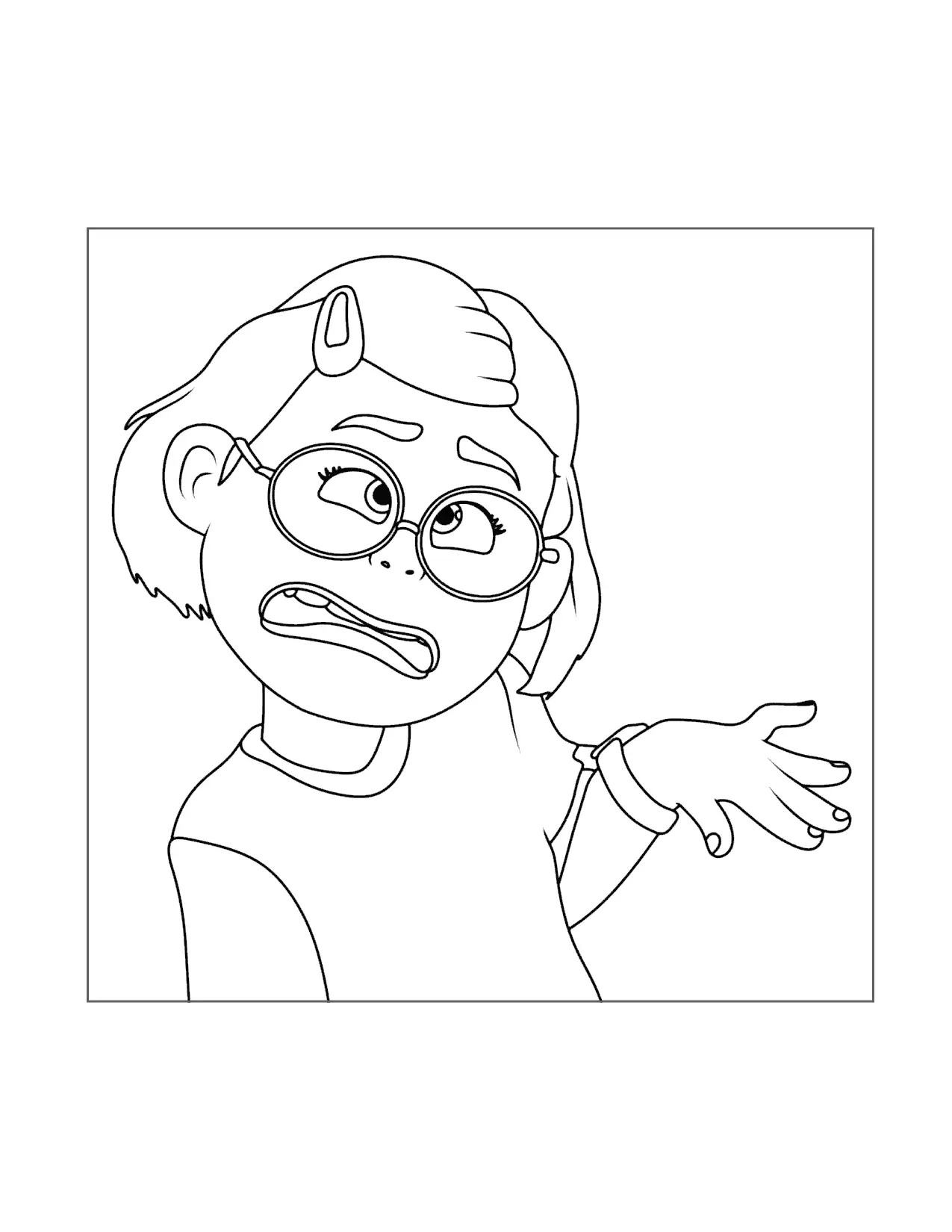 Meis Got Personality Turning Red Coloring Page