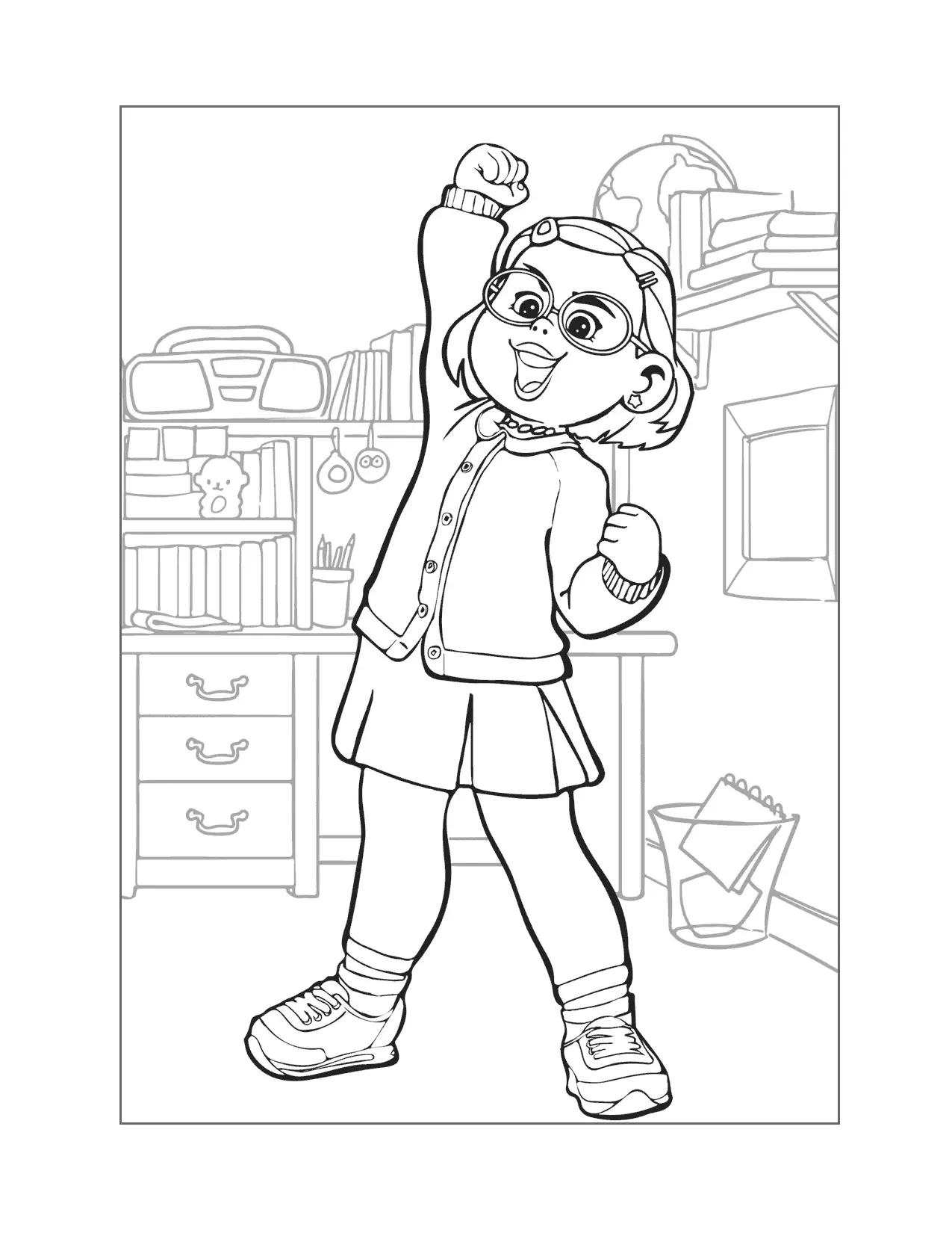 Meilin Lee Turning Red Coloring Page
