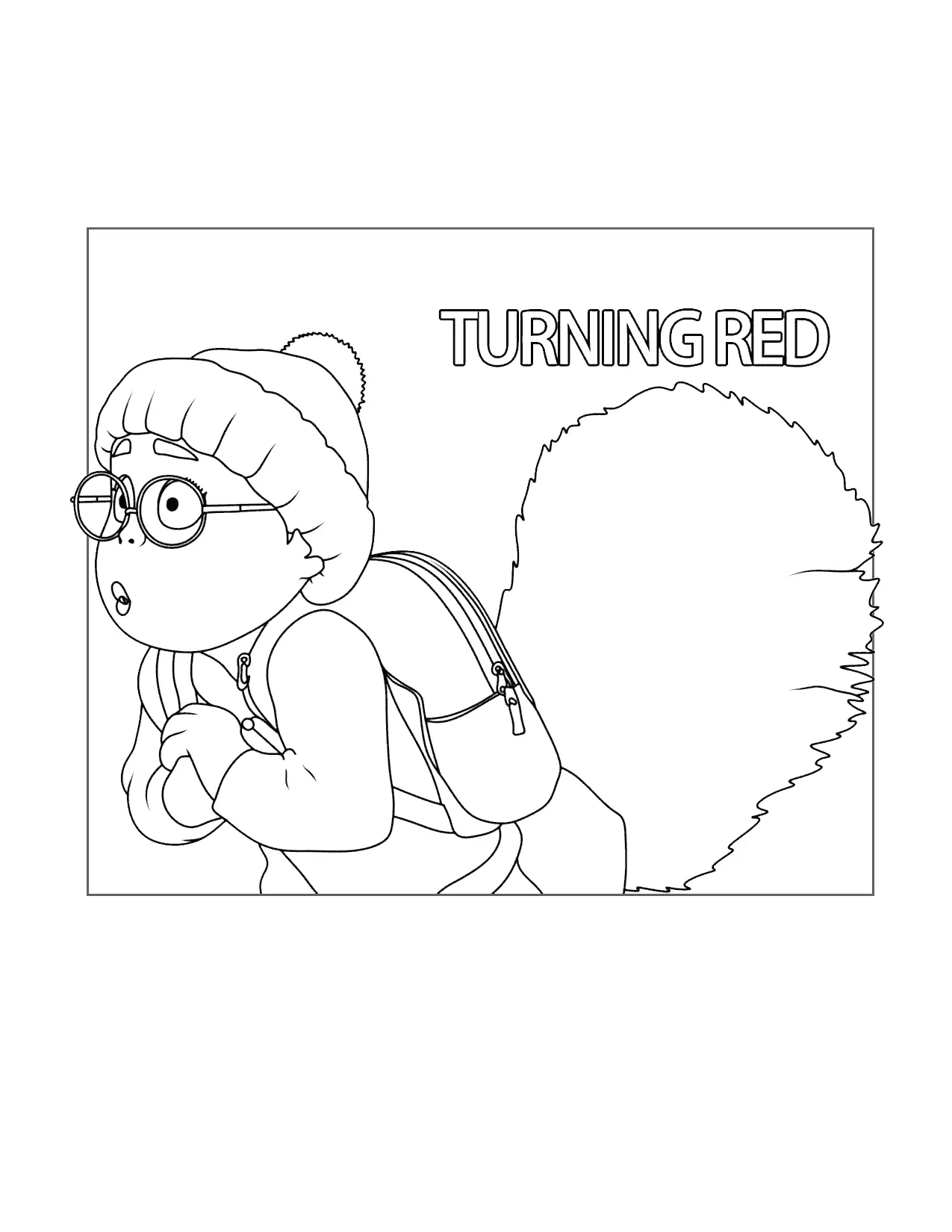 Mei Turning Panda Coloring Page