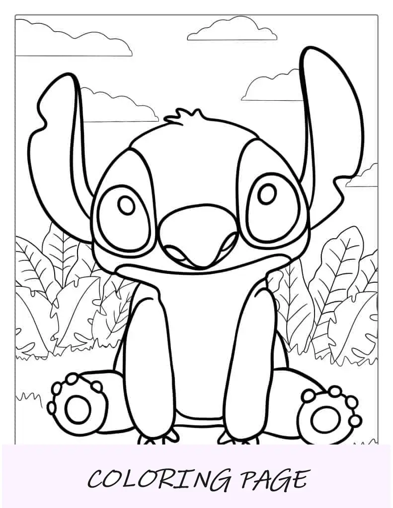 Personagem fácil de colorir para crianças em idade pré-escolar