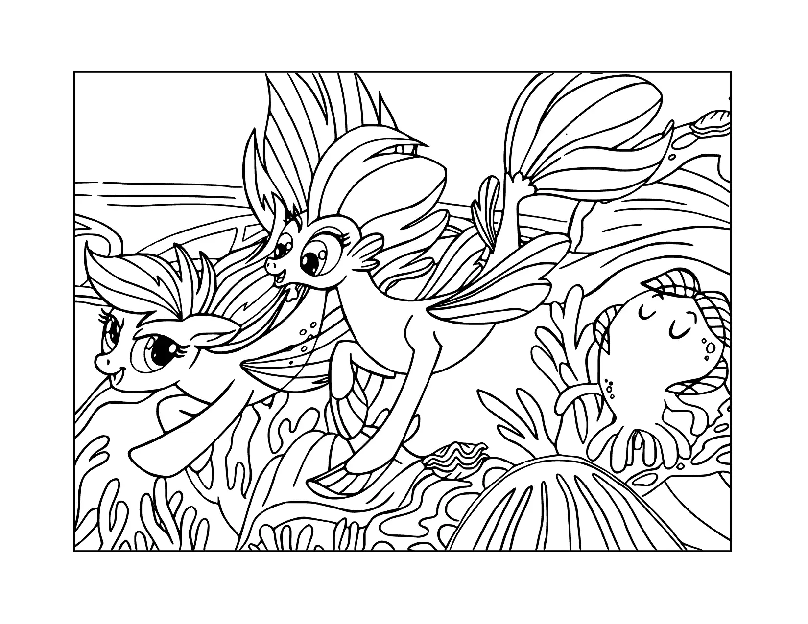 Mlp Sea Ponies Coloring Page