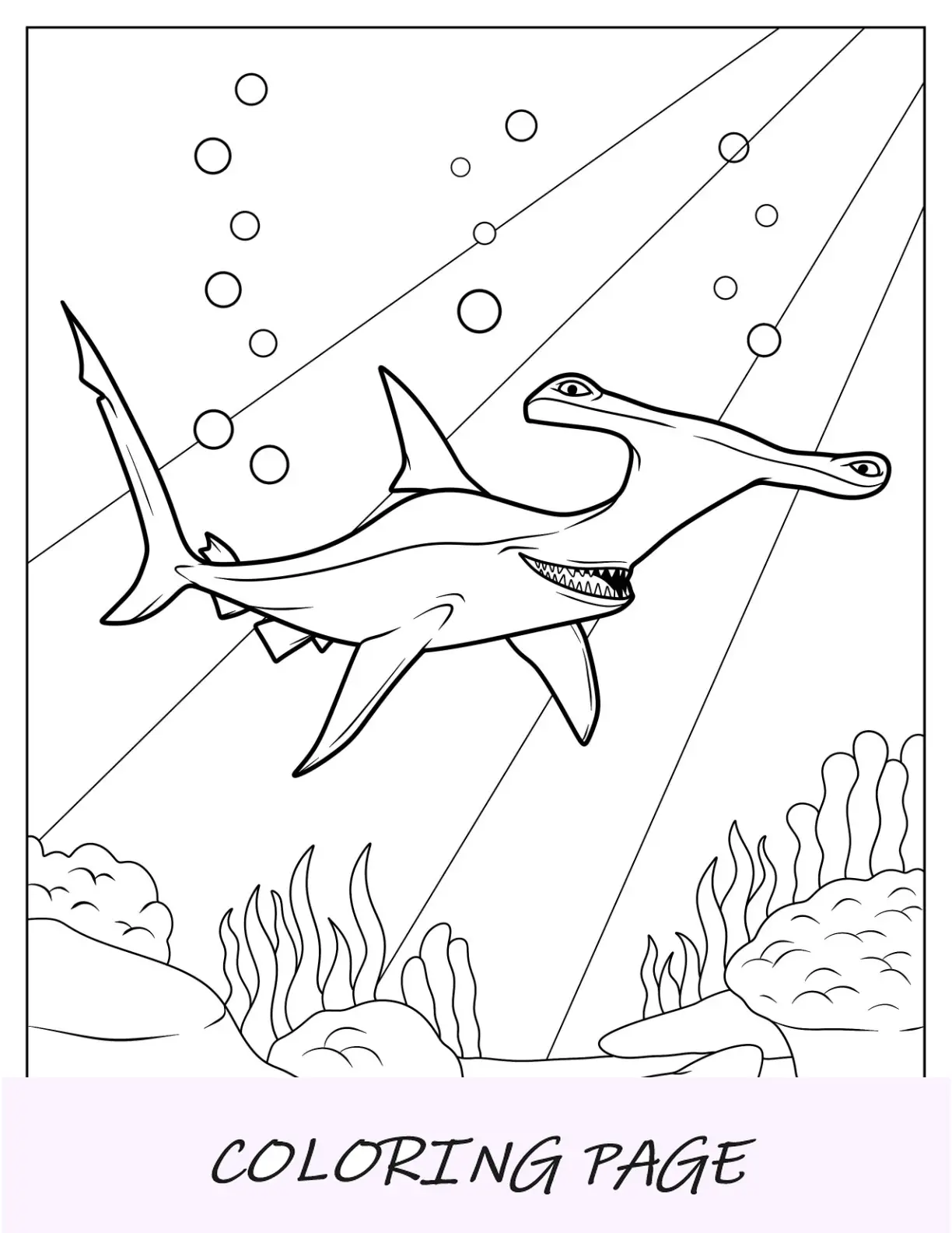 Ancla El Tiburón Martillo Para Colorear Buscando A Nemo
