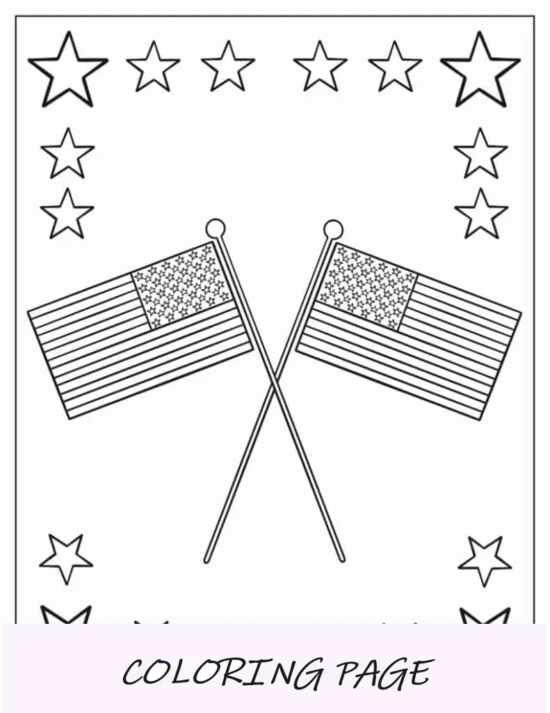 Due bandierine della bandiera americana