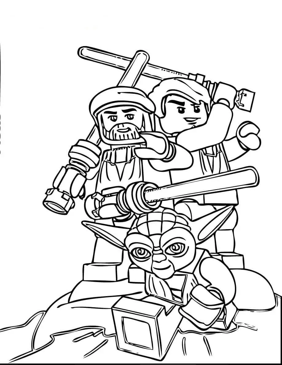 Star Wars Lego Coloring Pages 1