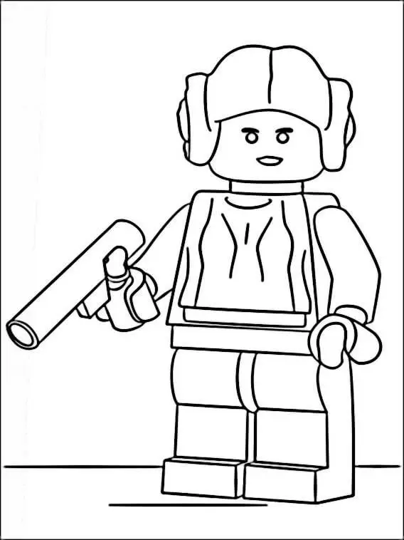 Princess Leia Lego Star Wars Coloring Pages2